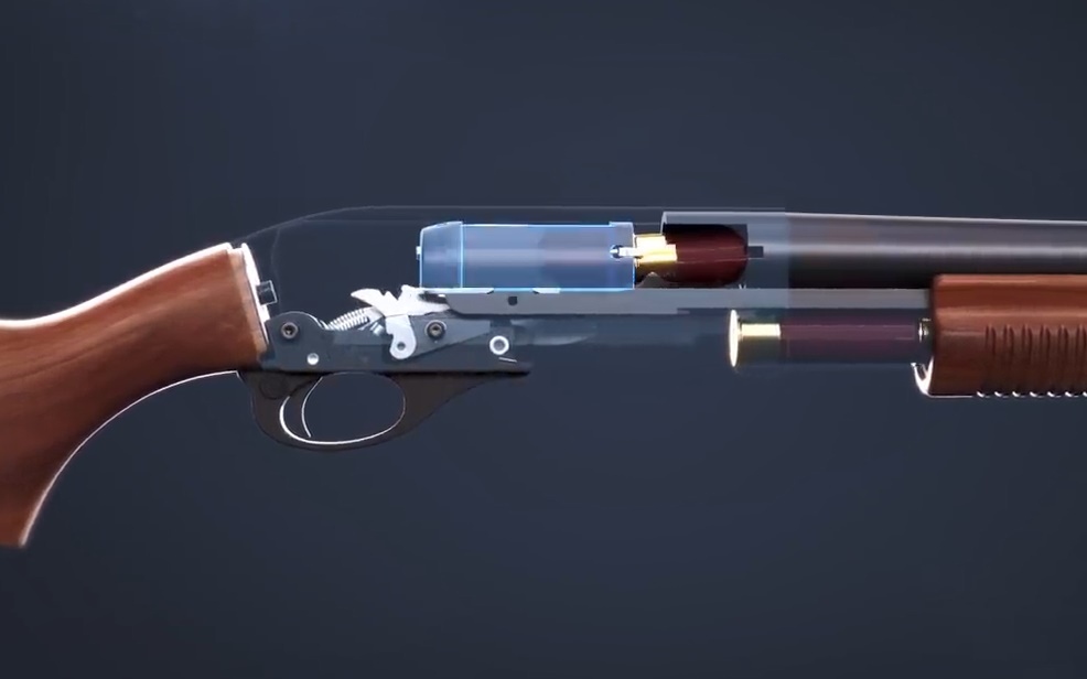 Đồ họa 3D nguyên lý hoạt động súng bắn đạn ghém